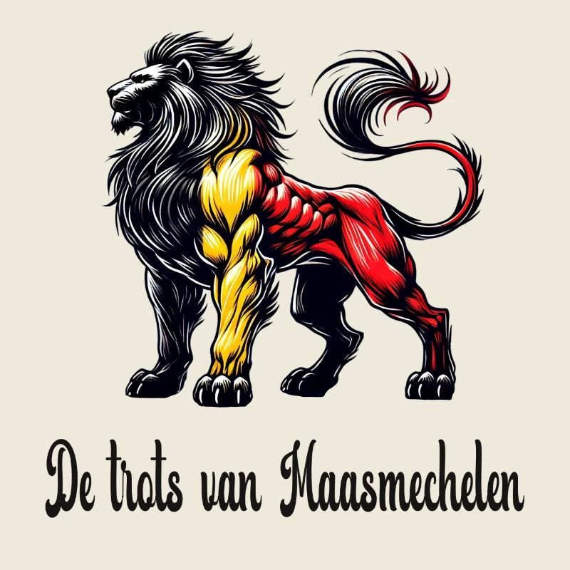 Motif du drapeau lion de Maasmechelen