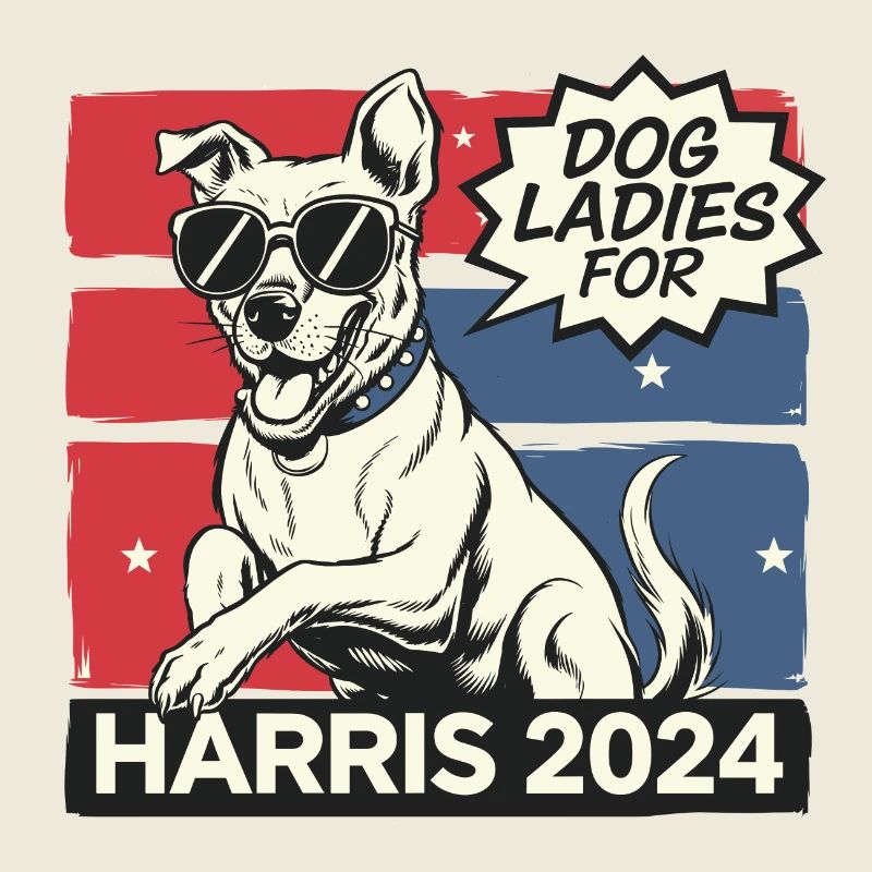 Chien Dames Pour Kamala Harris 2024 États-Unis Amérique