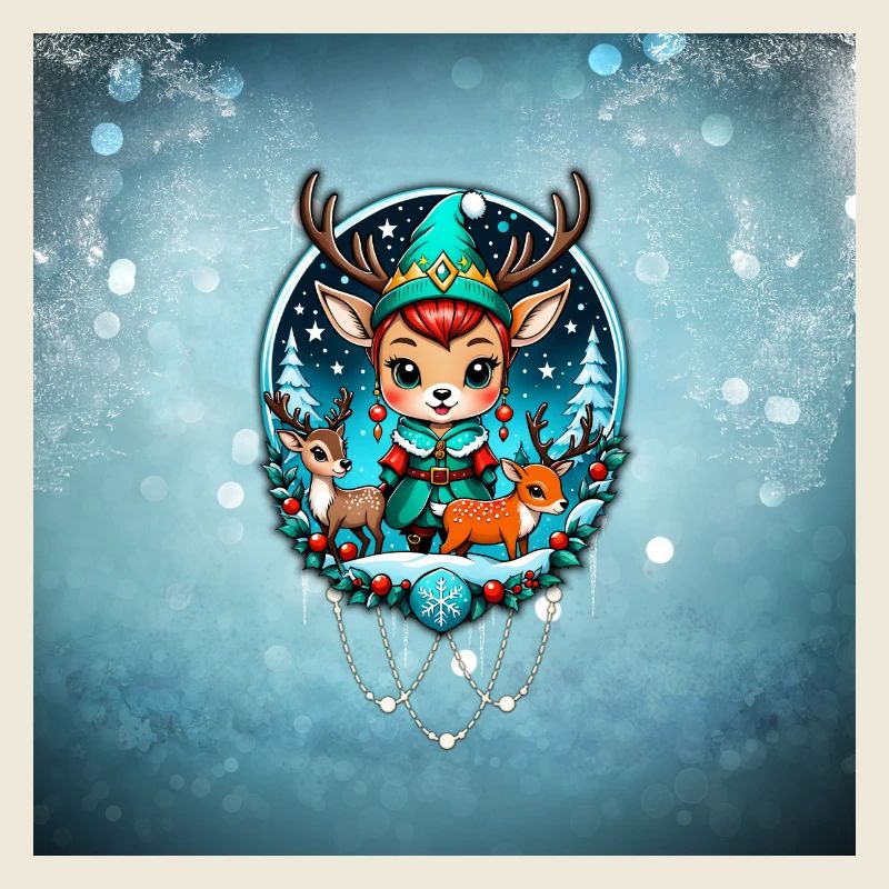 Un mignon style elfe renne
