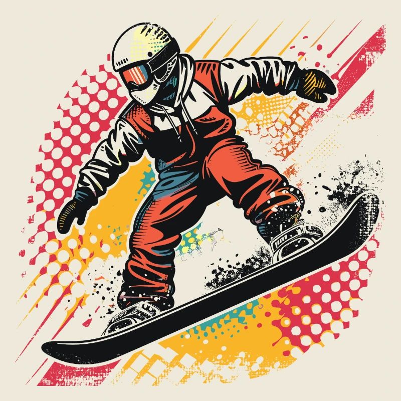 Croquis de snowboarder
