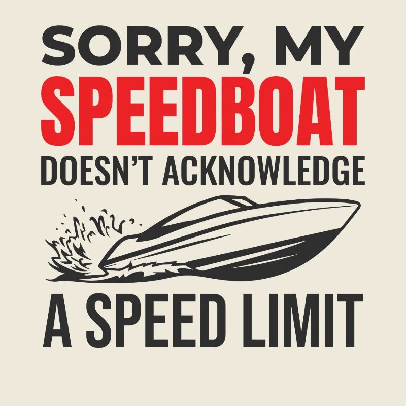 Humour de course de hors-bord pour les amateurs de navigation de plaisance