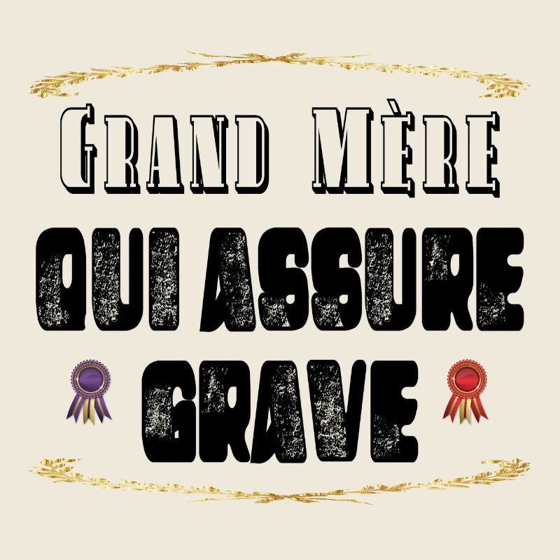 Grand Mère Qui Assure Grave
