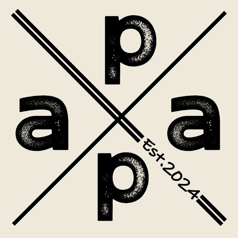 Papa Established 2024 – Vintage Geschenk Design