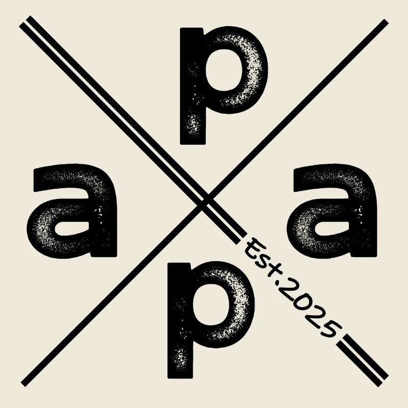 Papa Established 2025 – Vintage Geschenk Design