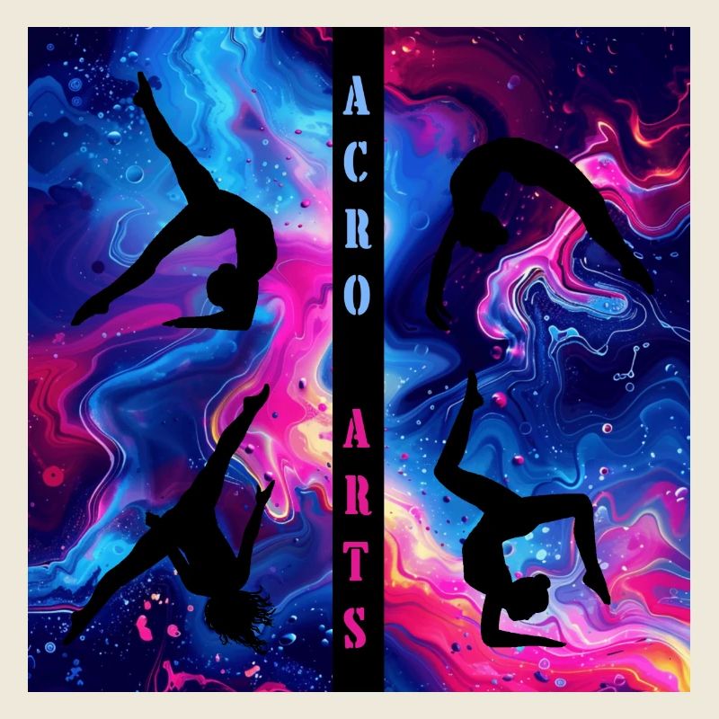 Acro Arts Black on Neon