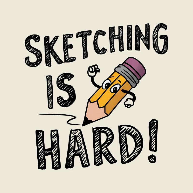 Faire des croquis est difficile