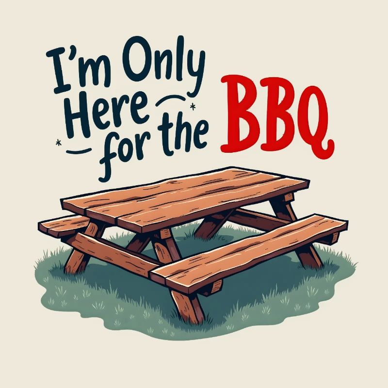 Seulement ici pour le BBQ