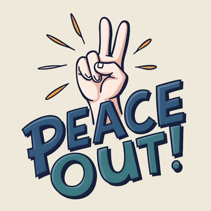 Peace Out Hand
