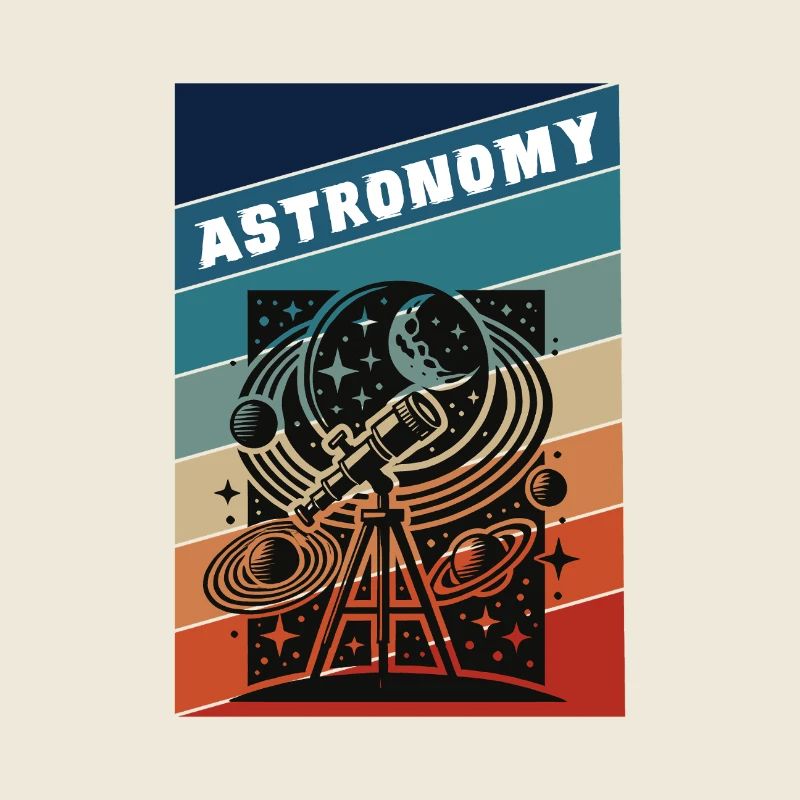 Astronomy Retro Style