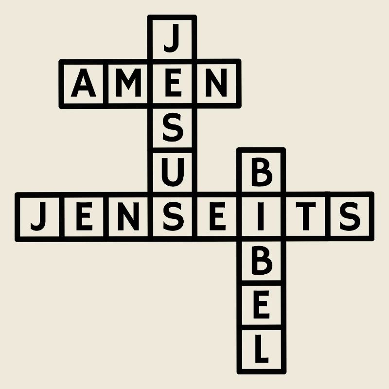 Conception de puzzle de mots croisés Jésus