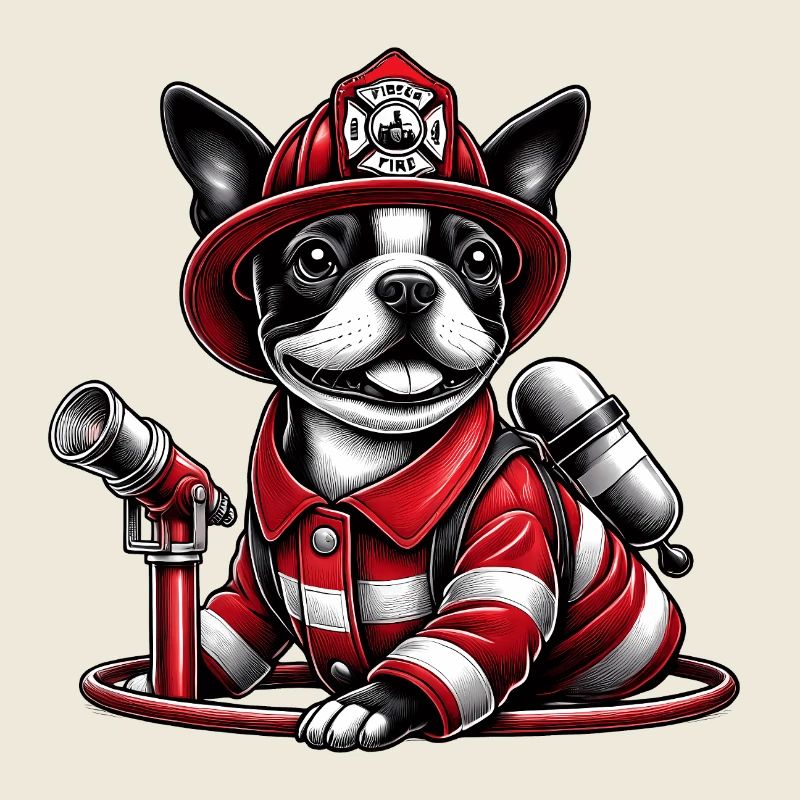 Bostie Fire Brigade Dog