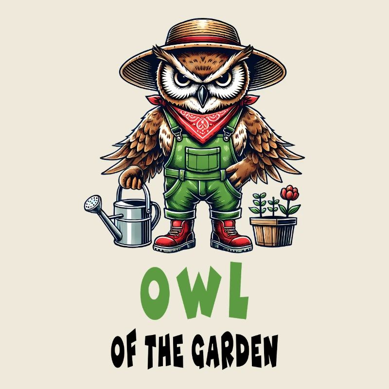 Eule des Gartens Design