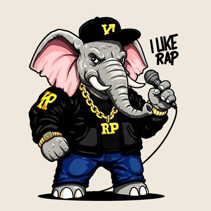 Éléphant Rappeur : Style Urbain Unique !