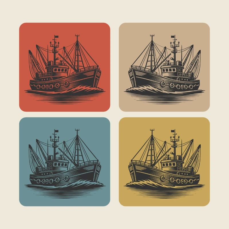 Vintage Fischkutter – Maritime Nostalgie