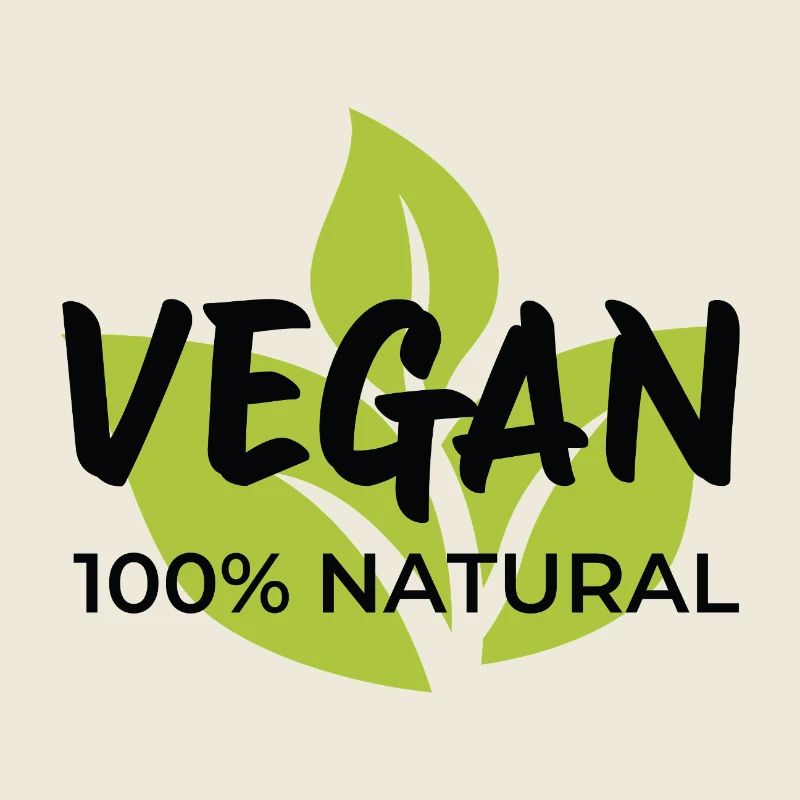 Vegan Leaf Emblem Design