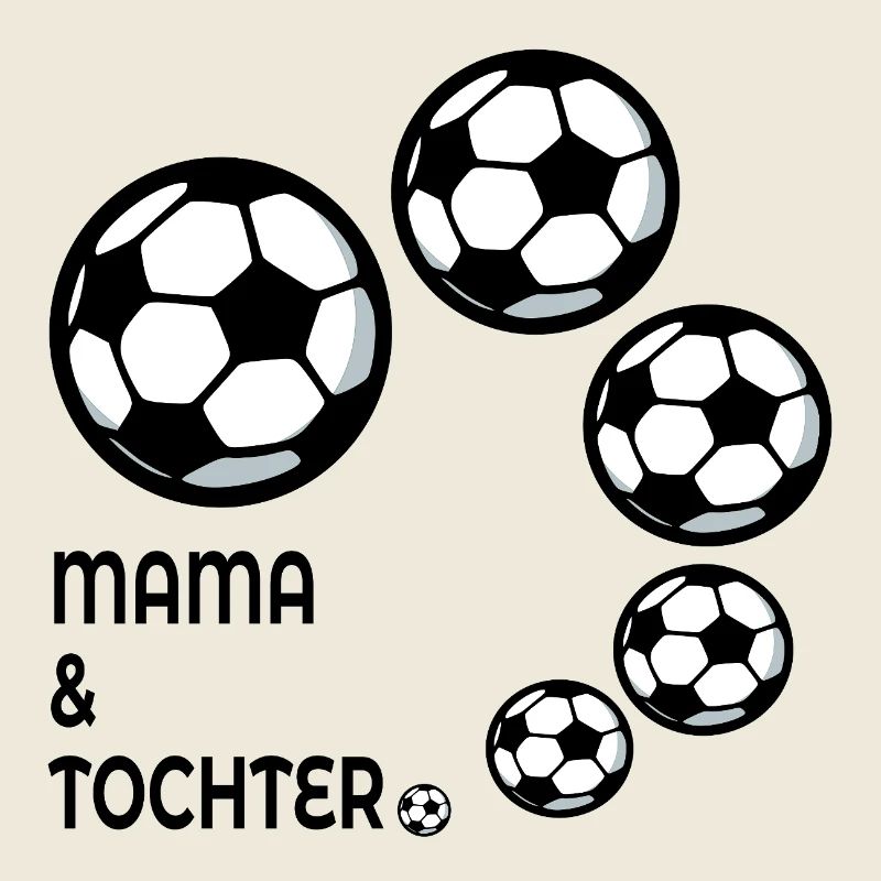 MUTTERTAG FUßBALL MAMA TOCHTER