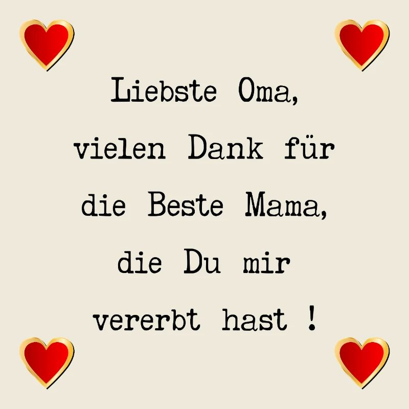 MUTTERTAG OMA MAMA PRÄGUNGEN