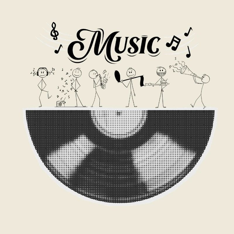 Half a music cylinder