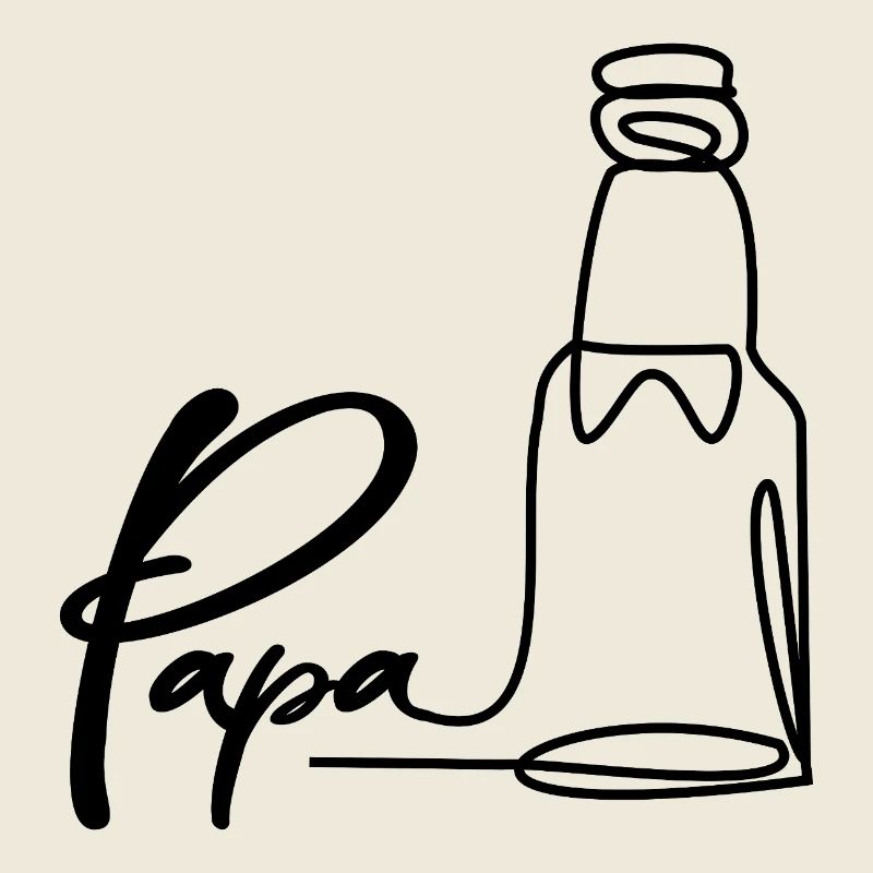 VATERTAG BIER BIERFLASCHE PAPA