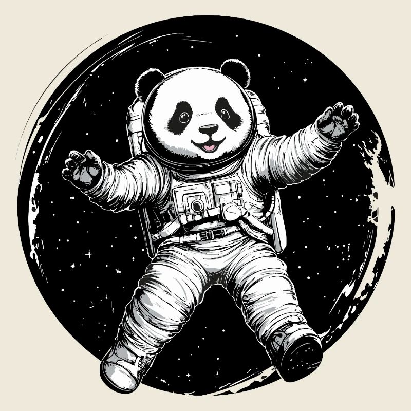 Astronauten-Panda – Süßer Space Explorer