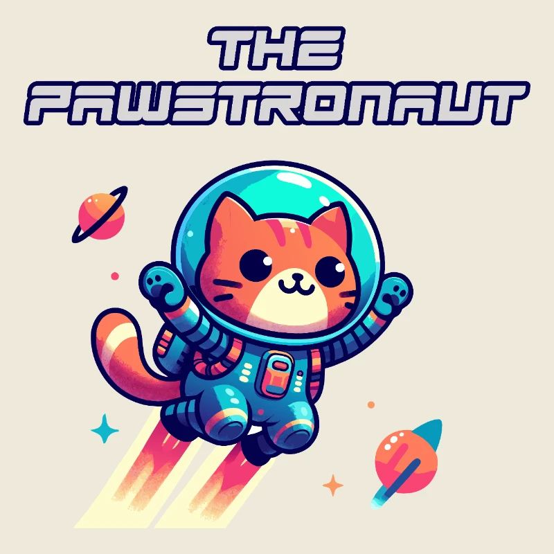 Astronautenkatze im All