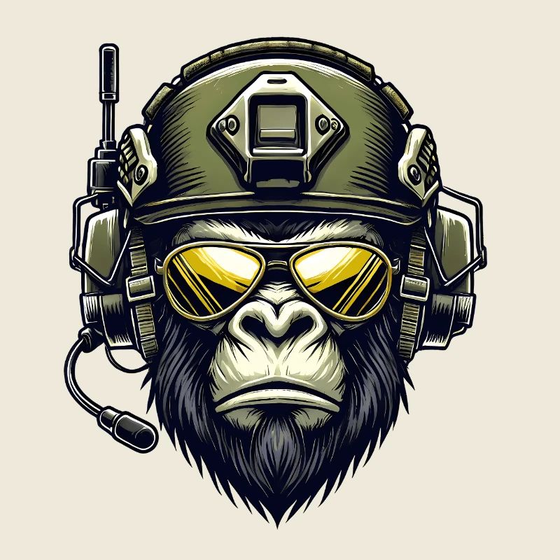 Gorilla Militär Design