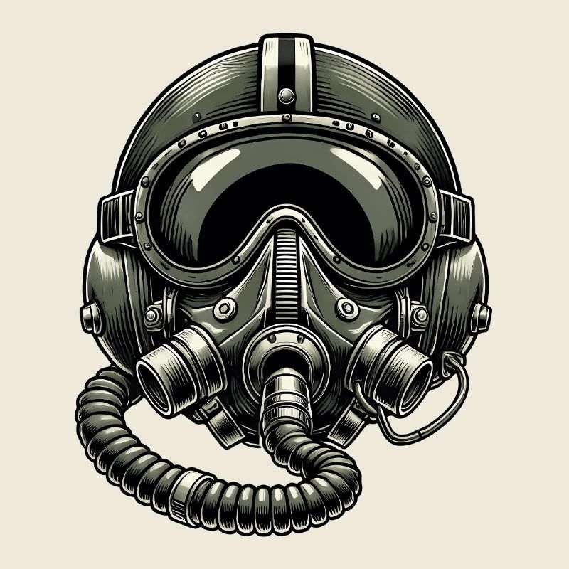 Vintage Pilot Helm