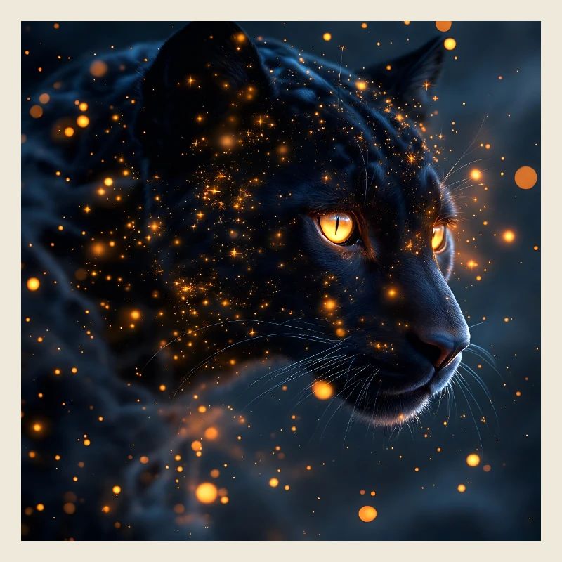 Krafttier Schwarzer Guepard