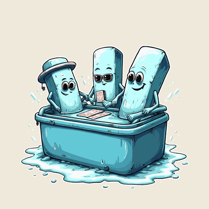 Icecube Lolly Pool Party Design