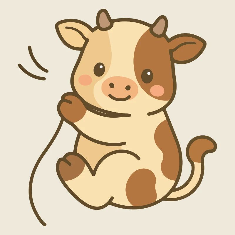 Breloque veau câlin
