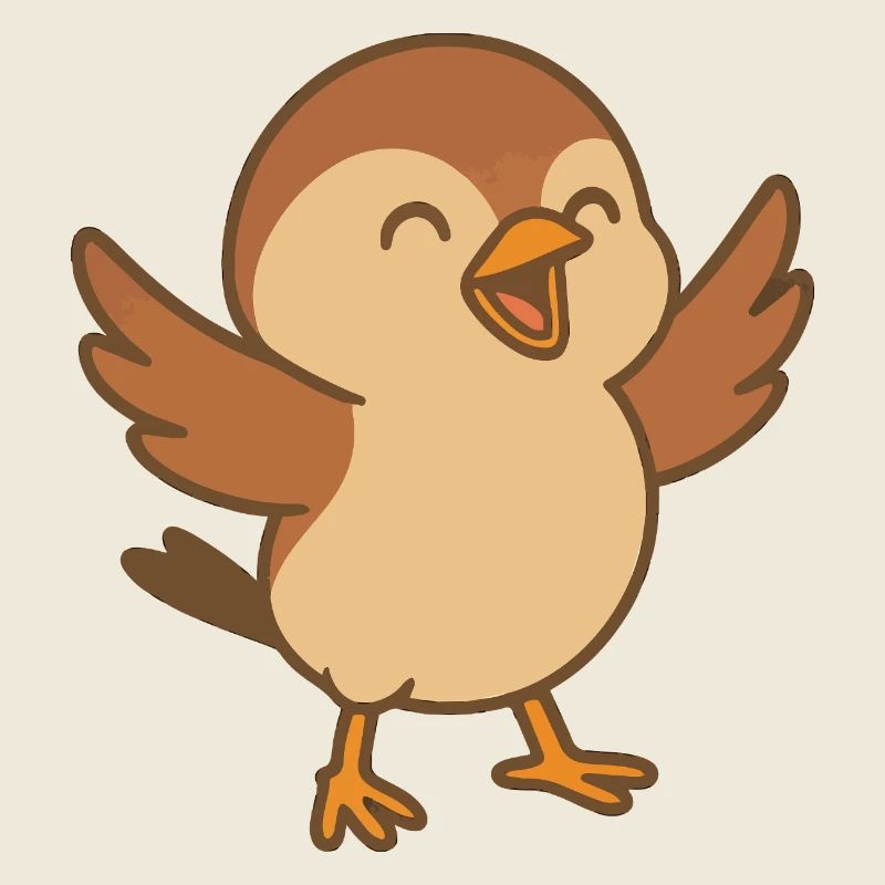 Kleiner Glücksspatz