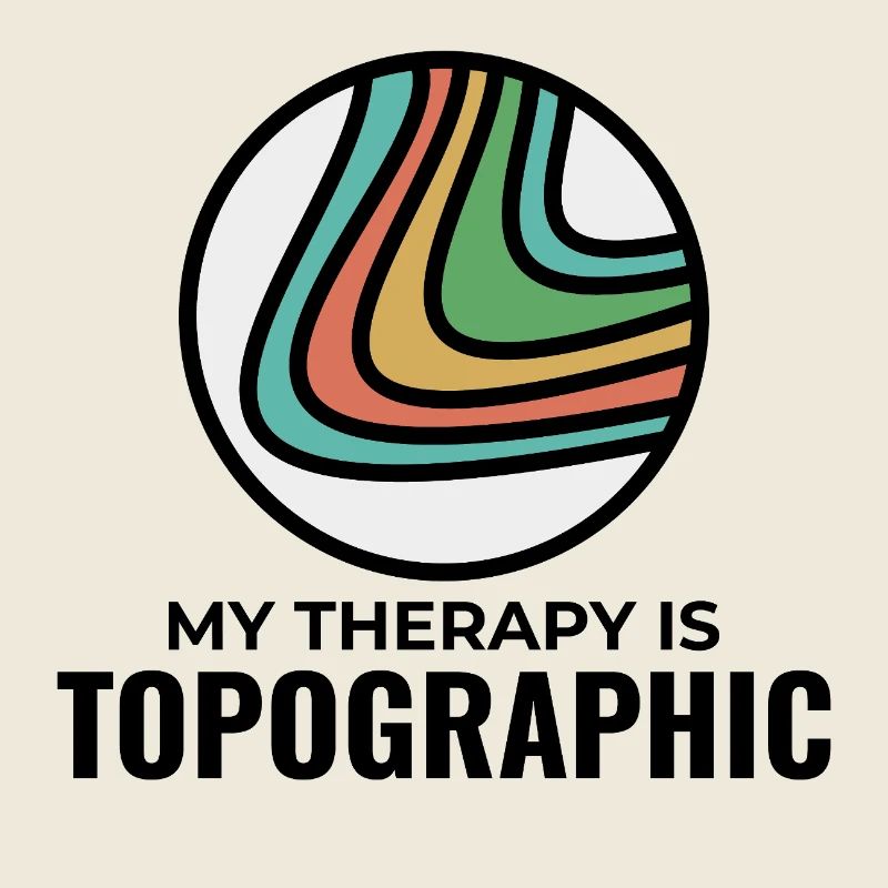 My Therapy Is Topographic GIS Contour Lines Map