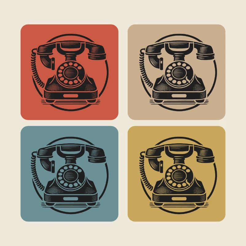 Retro Wählscheiben Telefon