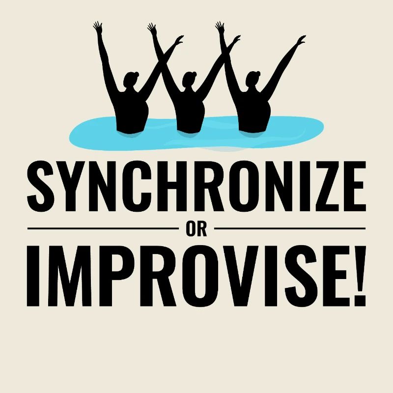 Natation synchronisée Improviser Équipe Nageur Humour