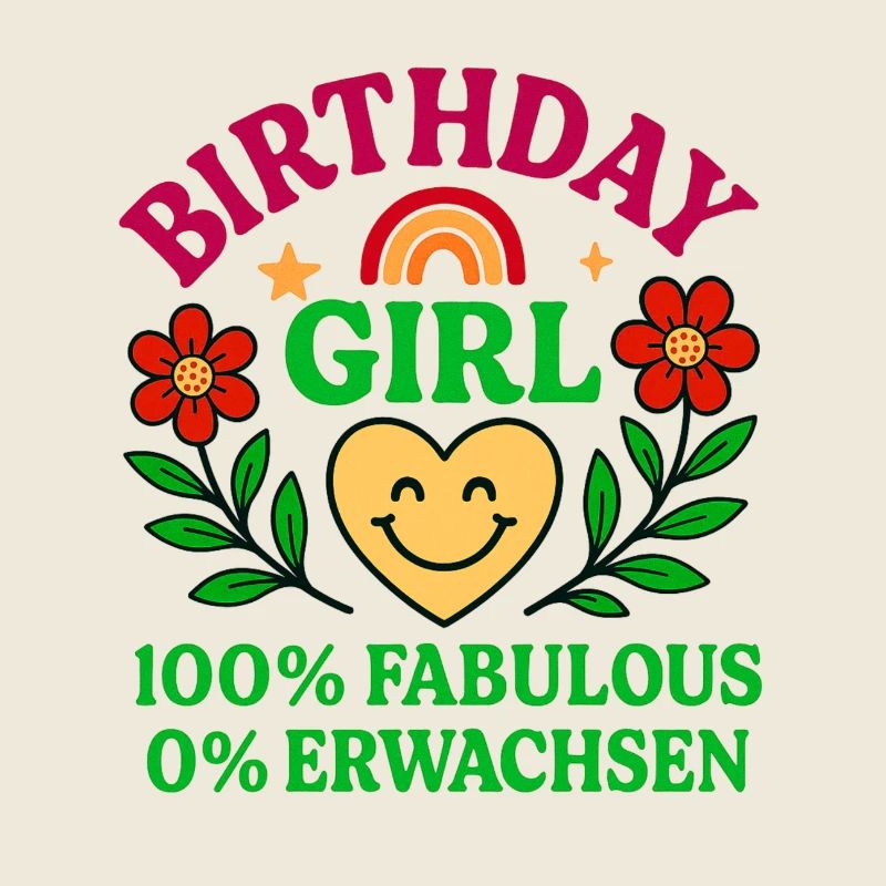 Belle conception de fille d’anniversaire