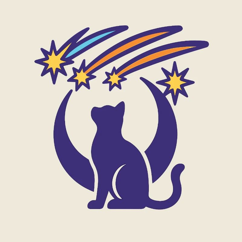 Katze und Sternschnuppen