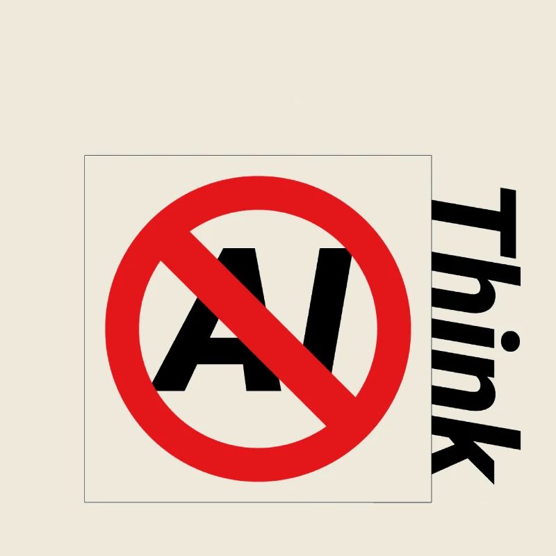 Illustration de texte interdite minimaliste