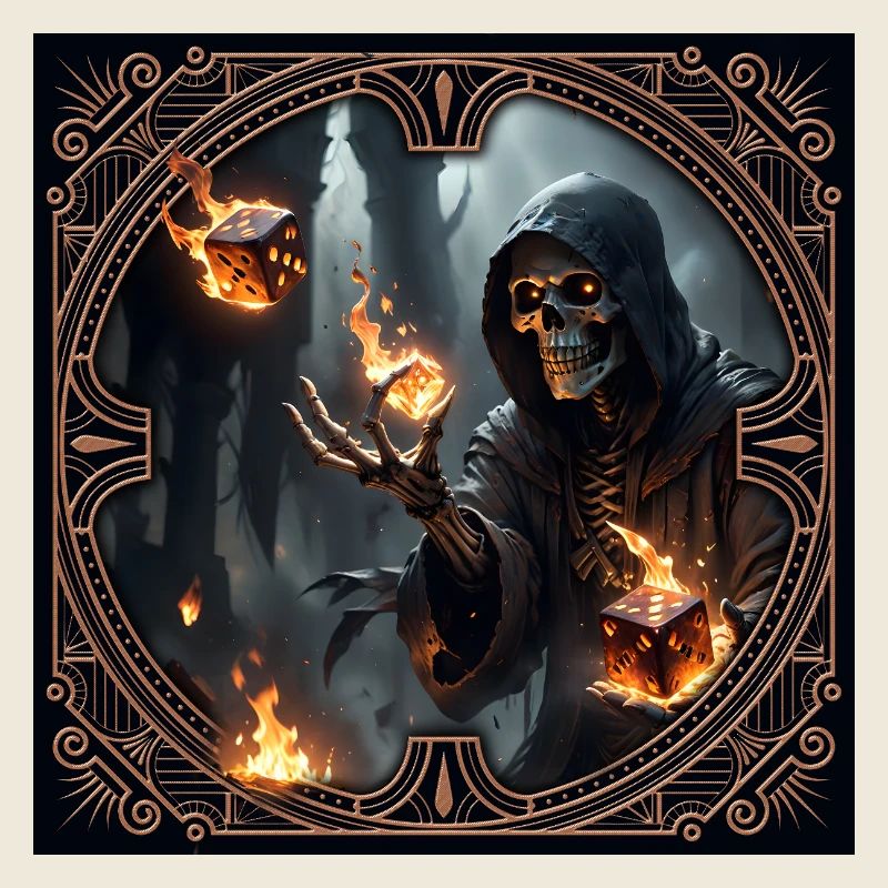 Skeleton Rune Mage in Shadows