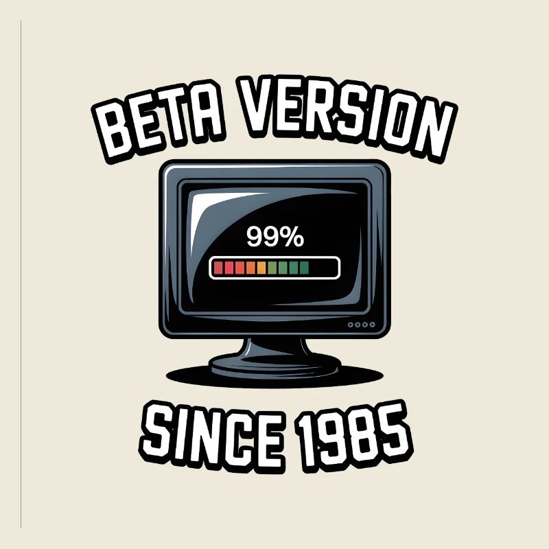 Retro Computer Fortschritt Design