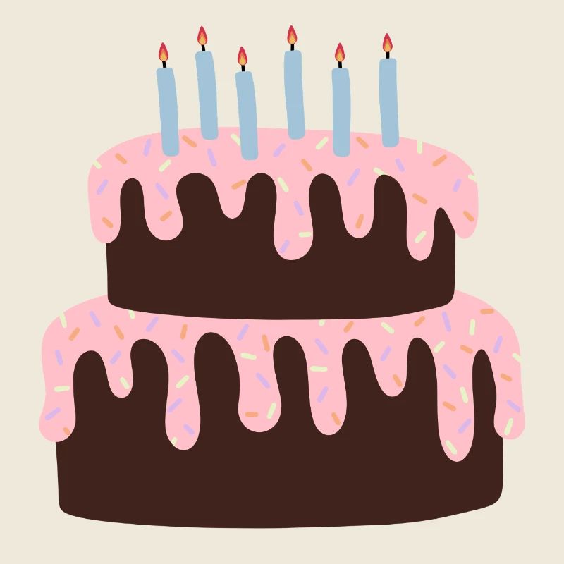 Celebration Cake with Pink Icing