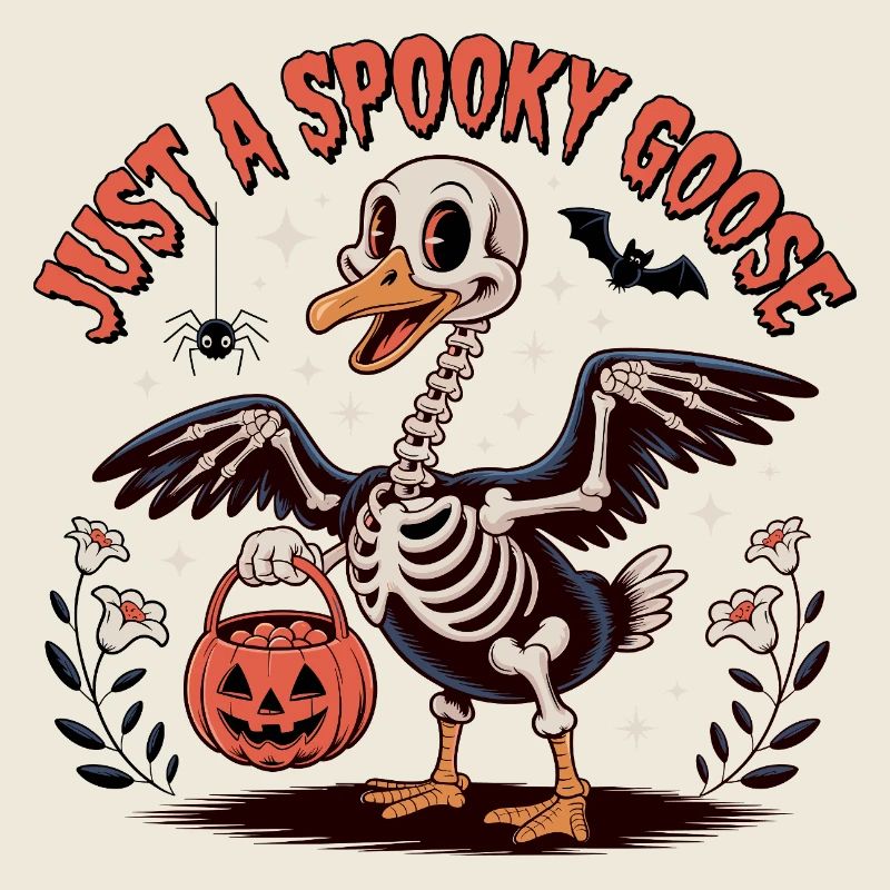 Just A Spooky Goose Halloween Silly Goose