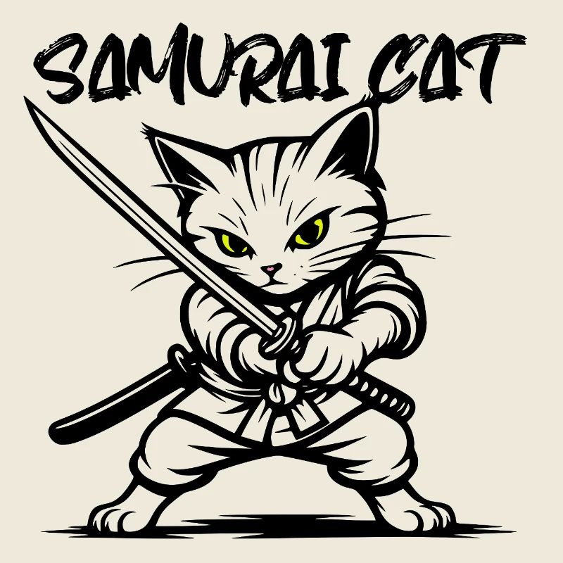 Chat samouraï