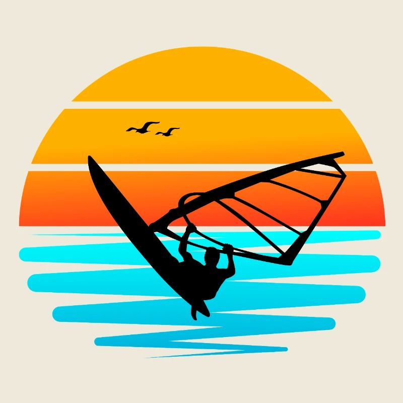 Windsurf au Coucher de Soleil