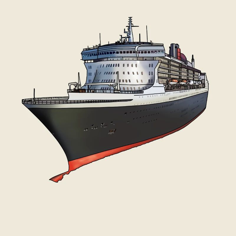Klassisches Kreuzfahrtschiff Design