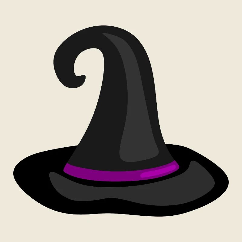 Magical Witch Hat Illustration