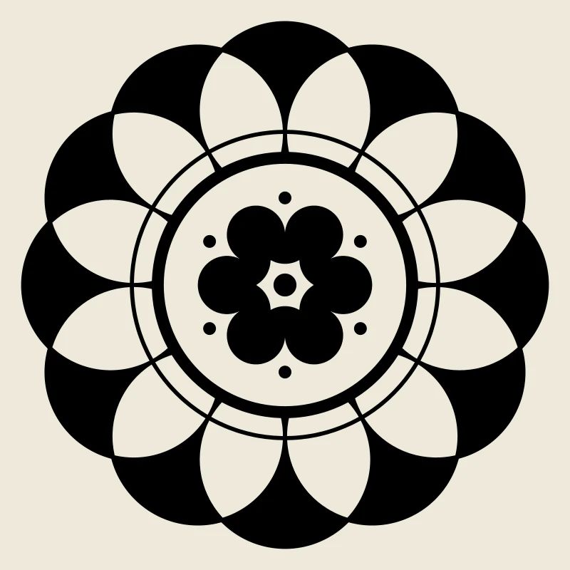 Crop Circle Flower Mandala