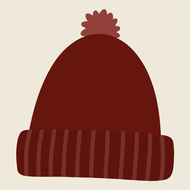 Warme Herbst-Strickmütze