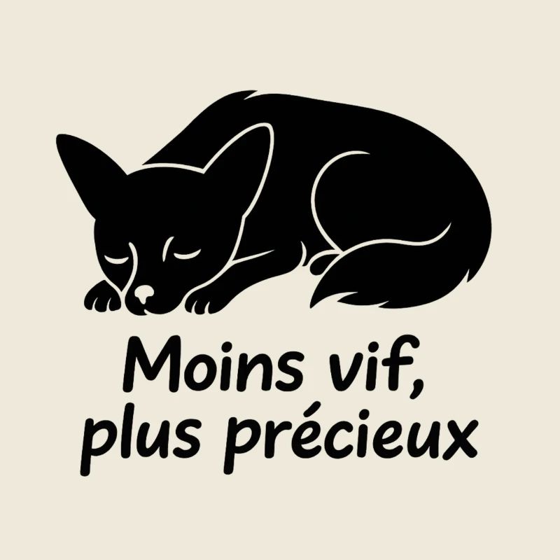 Schlafender Hund mit weniger lebendigem Text