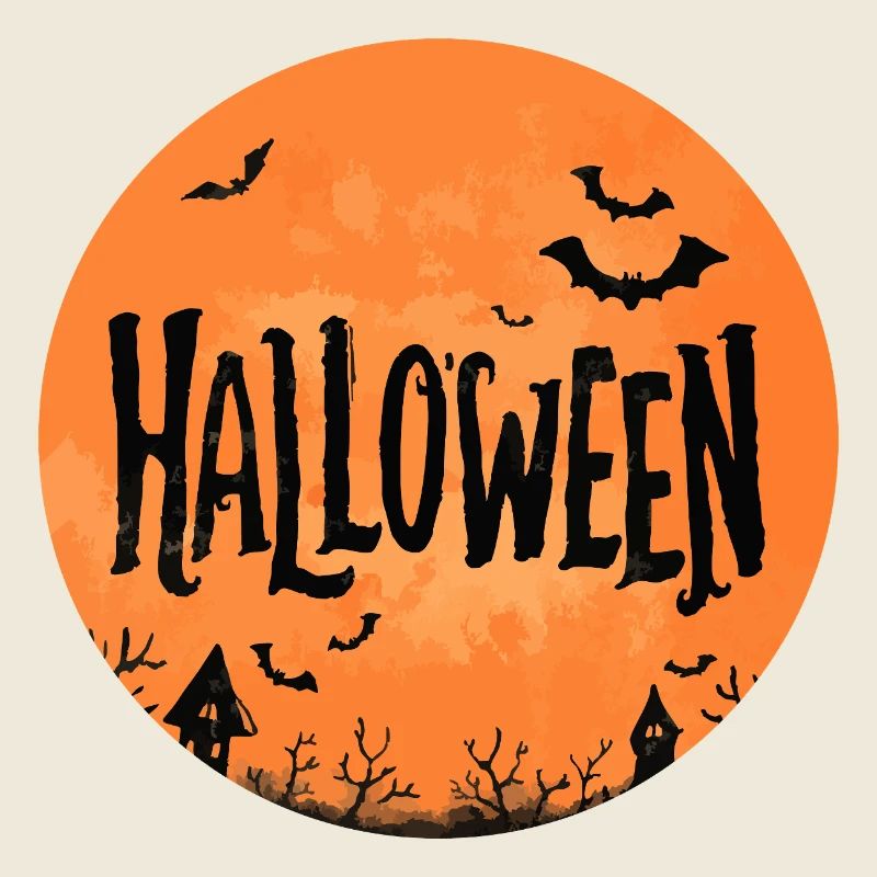 Halloween – Full Moon & Bats.