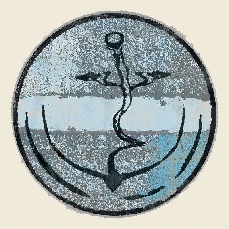 Abstrakte Anker Illustration